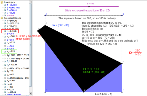 Quick guide for using the Haga Theorem Manipulative