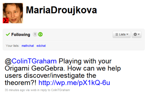 A Tweet from @MariaDroujkova asking for how it could be used